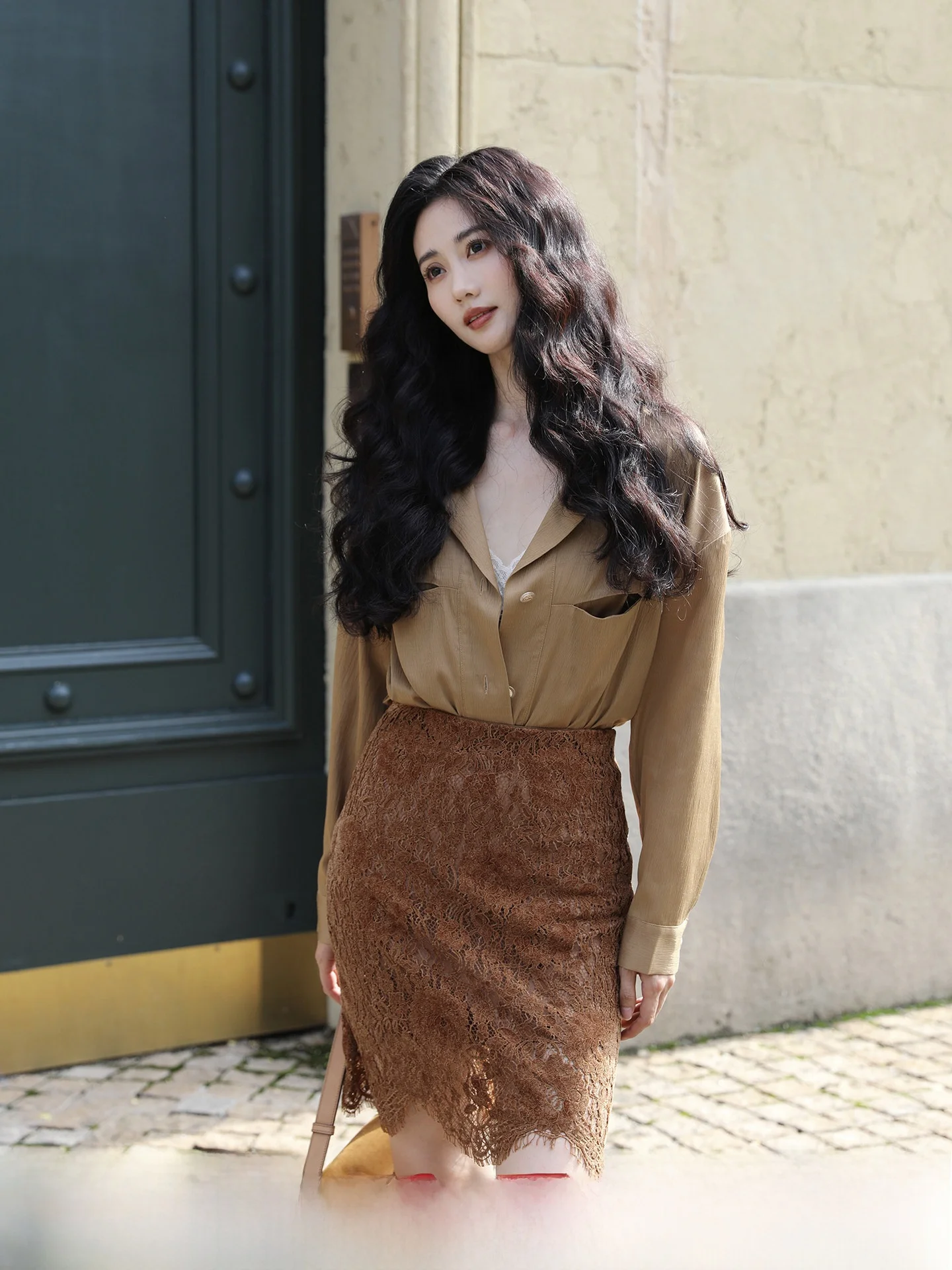 

Женский офисный костюм TAIYANG с длинным рукавом и воротником, прямой крой, из полиэстера, удобный и дышащий, для работы и повседневной носки