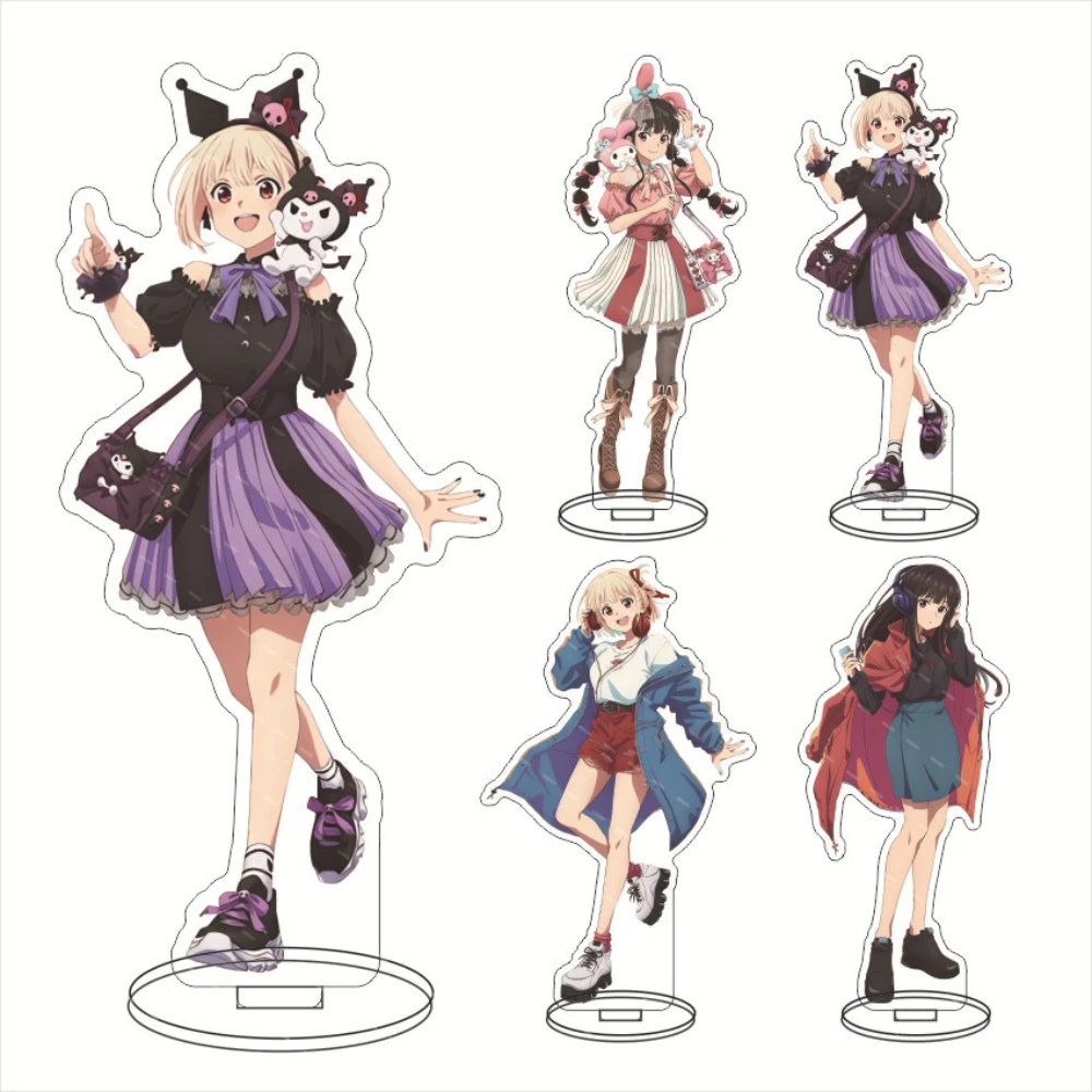 In Stock Anime Lycoris Recoil Inoue Takina Nishikigi Chisato Kurumi Cosplay Acrylic Figure Stand Model Plate Gifts