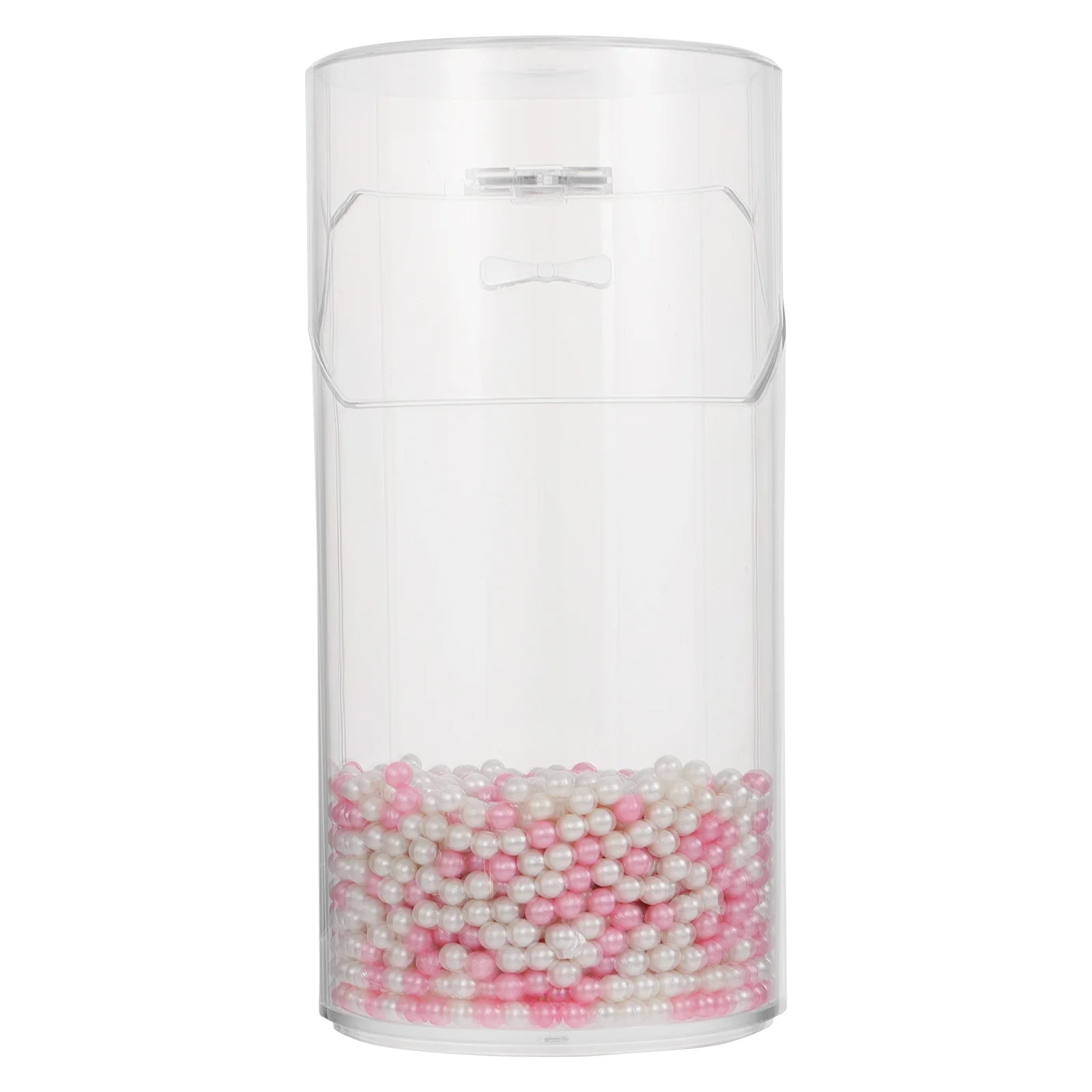 حامل فرشاة المكياج صندوق لؤلؤ كريستالي شفاف منظم لسطح المكتب حقيبة تخزين حامل فرشاة المكياج صندوق تخزين #4