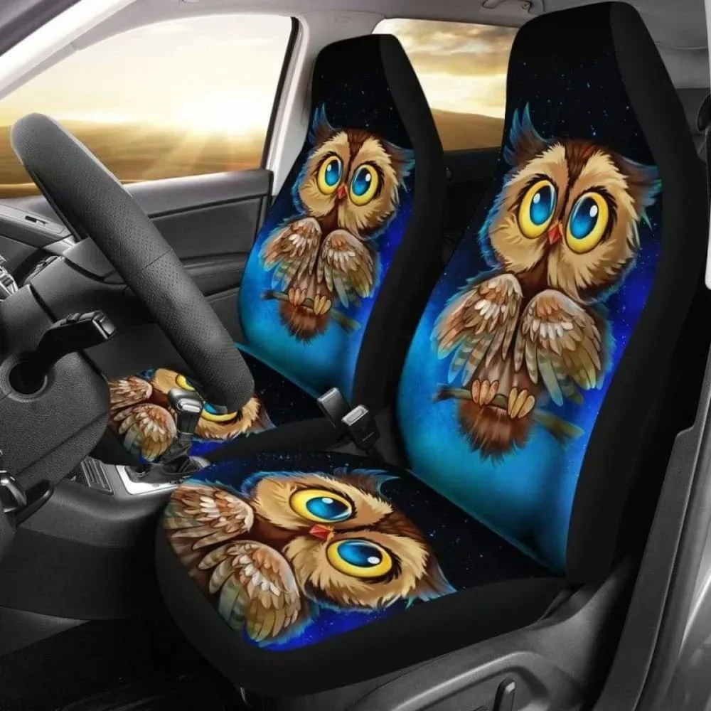 Owl Car Seat Covers 6 174716,Pack of 2 Universal Front Seat Protective Cover