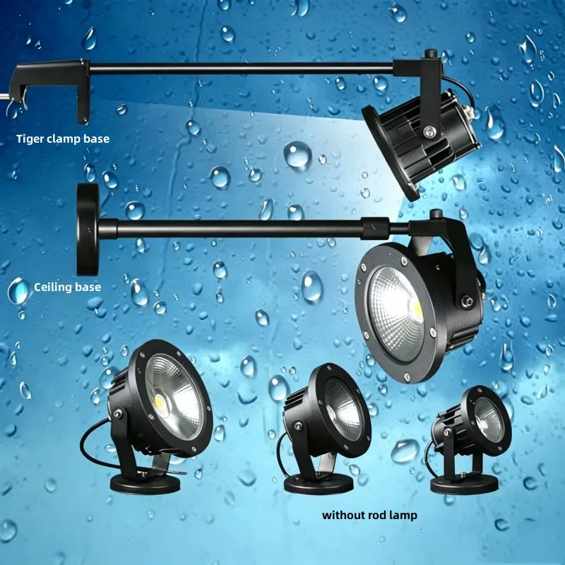 LED Spotlights Waterproof Storefront Advertising Signs Long Pole Floodlights Rainproof signboards, Exhibitions Lighting Fixtures