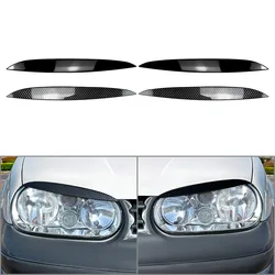 2Pcs Car Headlight Eyebrow Eyelid Cover Decoration Trim For VW Golf 4 MK4 1997 1998 1999 2000 2001 2002 2003 2004 2005