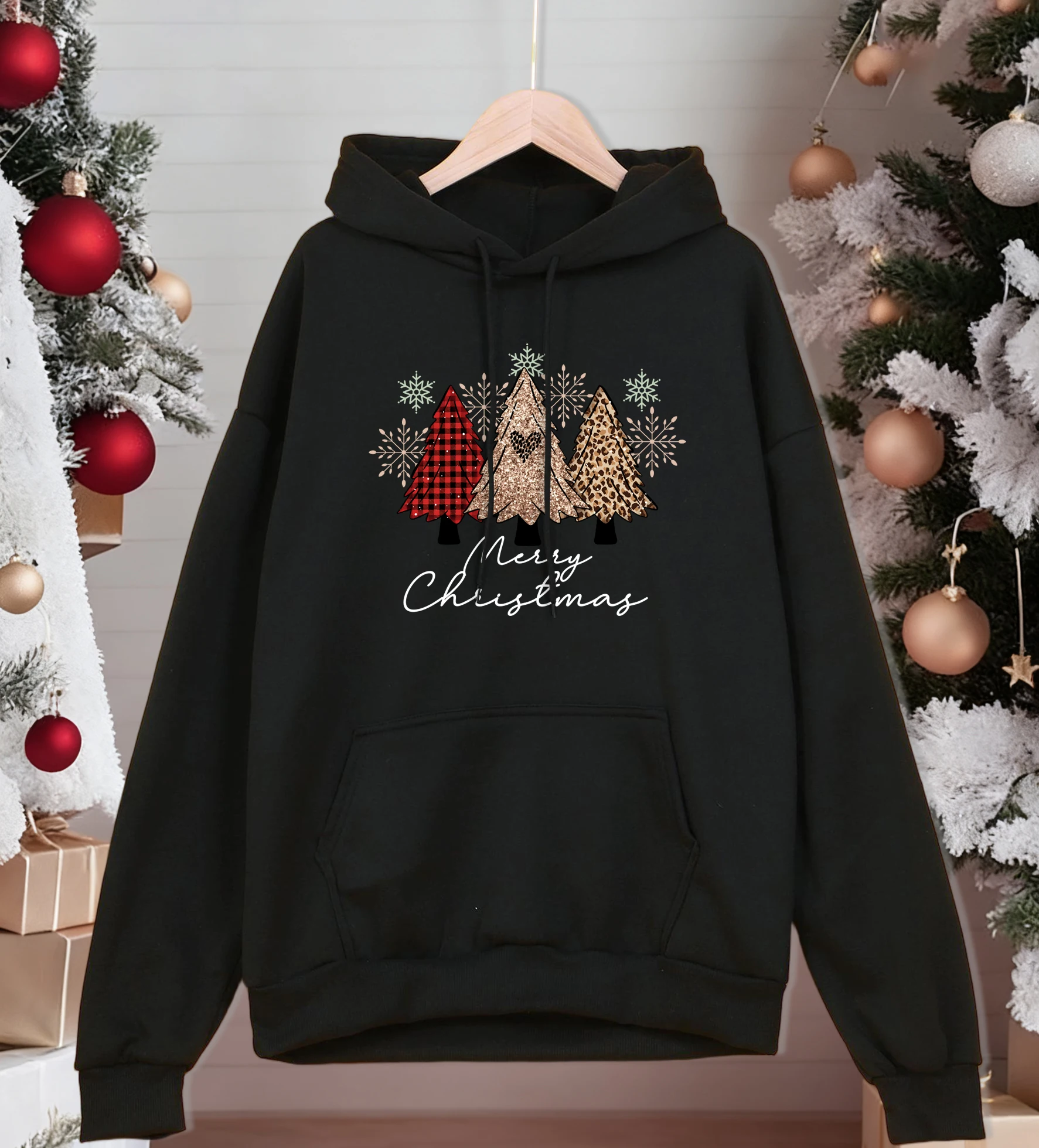 

Мужская толстовка с леопардовым принтом и принтом деревьев, универсальная осенняя спортивная одежда, повседневные флисовые толстовки унисекс, свободная уличная одежда