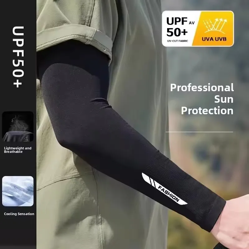 1 Pair Sun Protection Breathable Sleeves Outdoor Cycling Camping Equipment Quick Drying Sweat Absorbing Sun Protection Sleeves