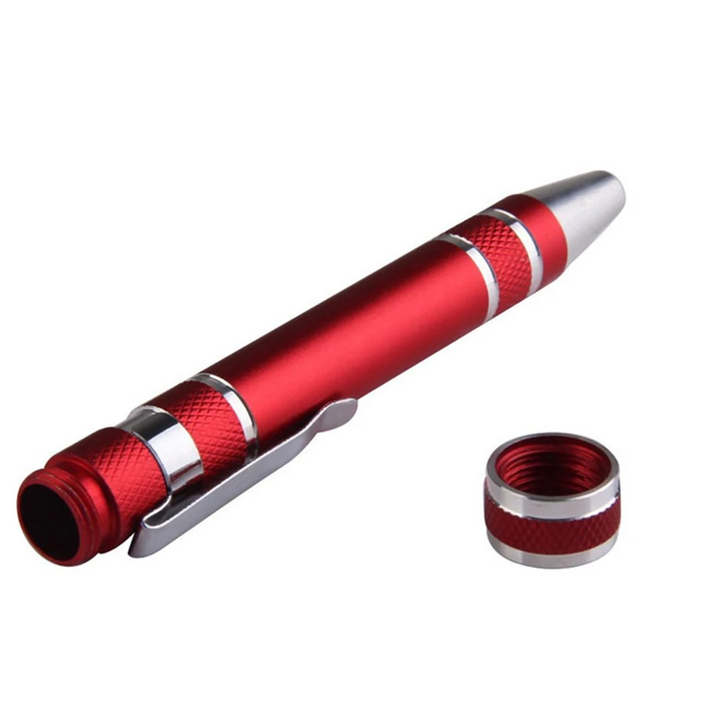 

Precision Screwdriver Set Small Magnetic Pocket Tools Compact Portable Aluminum Alloy Drivers Bits for Men