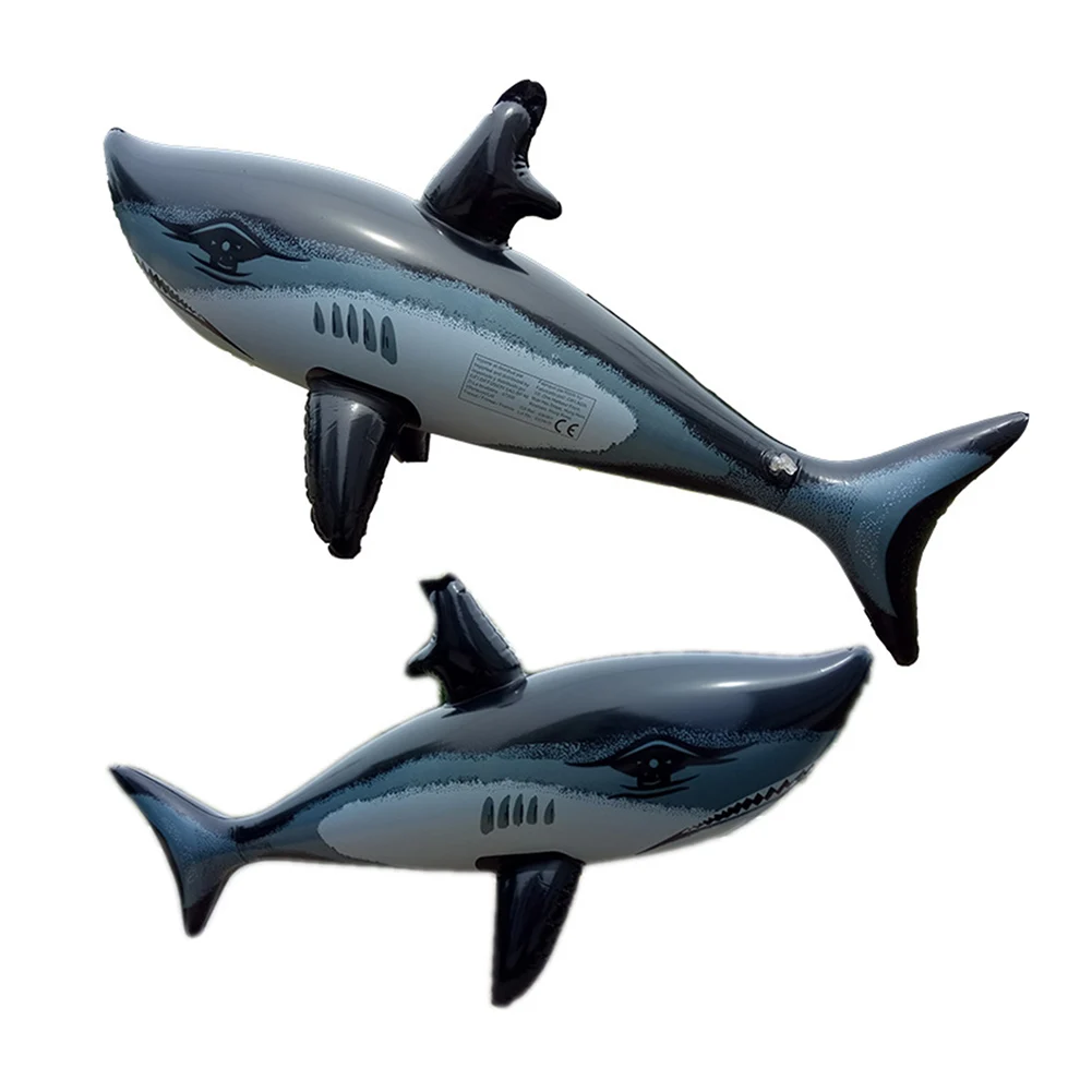 PVC Floating Shark Toys Float Toy Kids Adults Inflatable Water Swimming Pool Simulation Whale Fish Animals Toys Pool Accessories