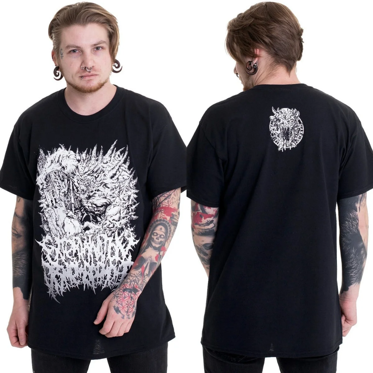 Hip Extermination Dismemberment Grafik-Baumwoll-T-Shirt, Unisex, Sommer, kurzärmelig, modisches Marken-T-Shirt, luxuriöses, lässiges Vintage-T-Shirt – Detail 3