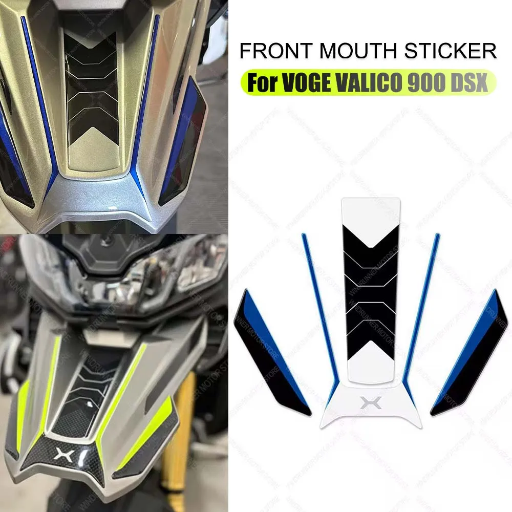 For Voge valico 900 dsx Motorcycle front mouth 3d stickers Motorcycle decorative stickers