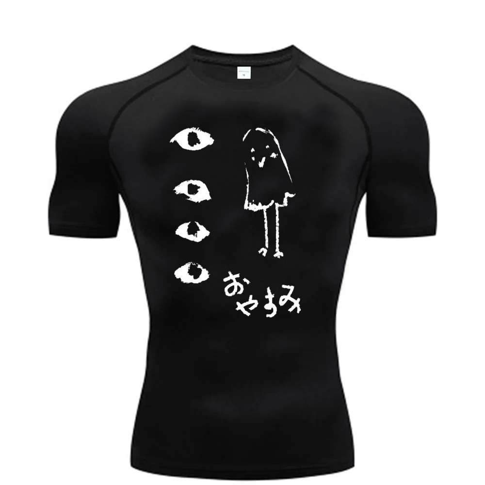 Oyasumi Punpun tshirt Quick-Dry Gym Fitness gyaru japanese japan dollette Psychedelic goth 2000s japanese streetwear funny