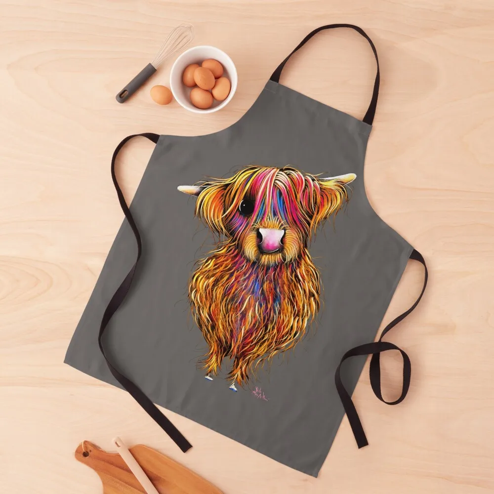 

HiGHLaND CoW PRiNT SCoTTiSH ' GoLDie ‘ BY SHiRLeY MacARTHuR Apron Men's Kitchen Kitchen Household Items Kitchen Utensils Apron