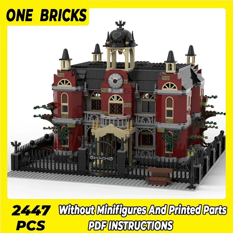 Moc Building Blocks Modular Street View Universities Technical Bricks DIY Assembly Construction Toys For Childr Holiday Gifts