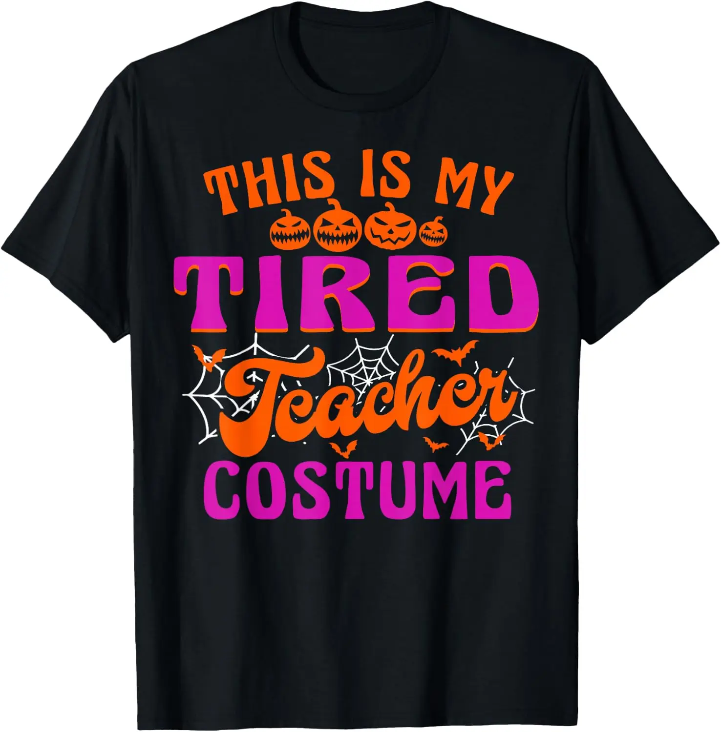 This Is My Tired Teacher Costume Halloween Trick Or Treat T-Shirt