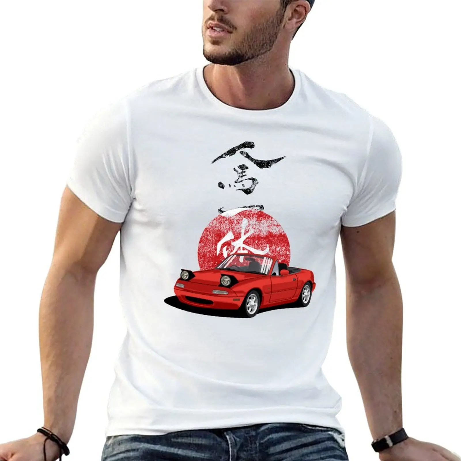 Футболка Rising jap, черная хлопковая футболка, простая мужская посылка, мужская футболка, хлопковые футболки, дизайнерская футболка