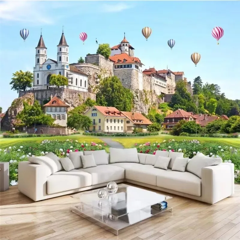 Custom mural 3d photo wallpaper castle landscape stereo living room bedroom wallpapers Home decor scenery TV background walls