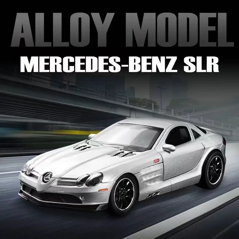 

1:32 SLR 722S Edition, модель спортивного автомобиля из сплава, литой под давлением металл, классический гоночный автомобиль, модель автомобиля, имитация звука, свет, детская игрушка в подарок