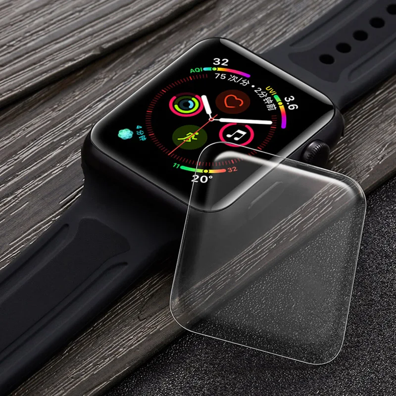 Szkło hartowane z klejem UV do Apple Watch 11 10 9 8 7 6, folia ochronna na ekran IWatch 41 40 46 42 44 45 MM 44MM 45MM 46MM — zdjęcie produktu 6