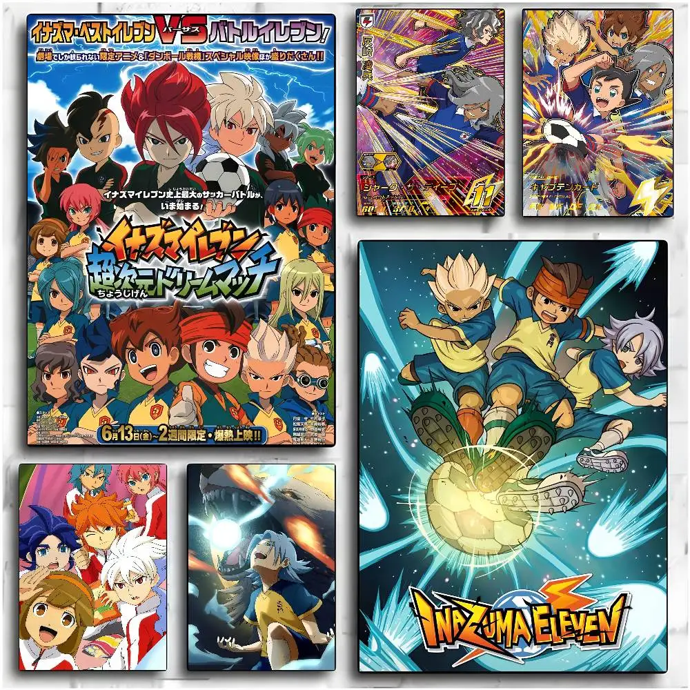 ملصق أنيمي I-Inazuma أحد عشر من قماش الساتان HD جدار فني لزج مقاوم للماء لغرفة المعيشة المنزلية وغرفة النوم ديكور جمالي