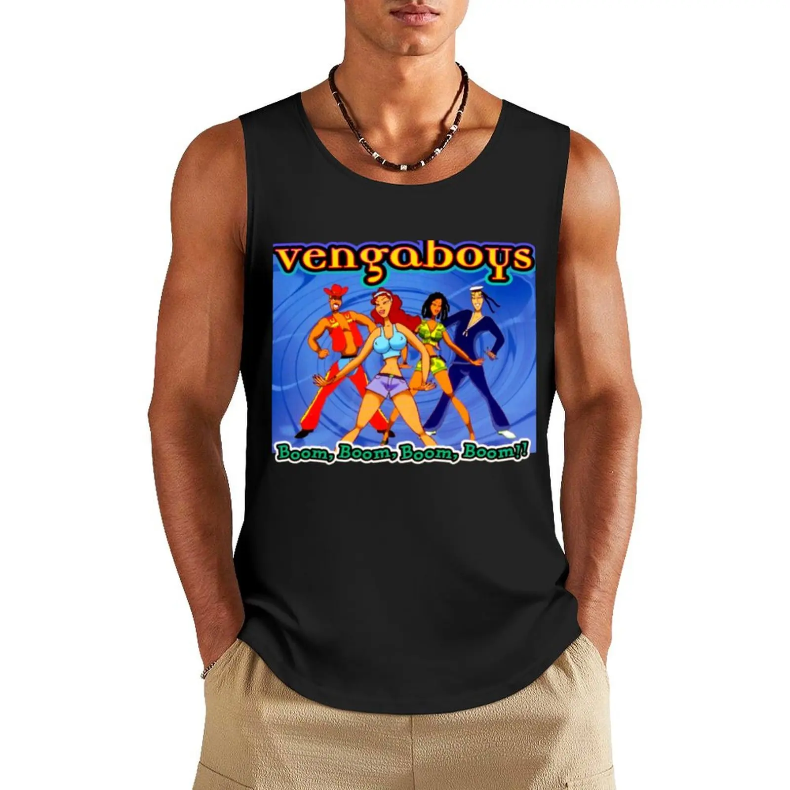 eurodance tour pop vengaboys band Tank Top anime clothes gym training accessories