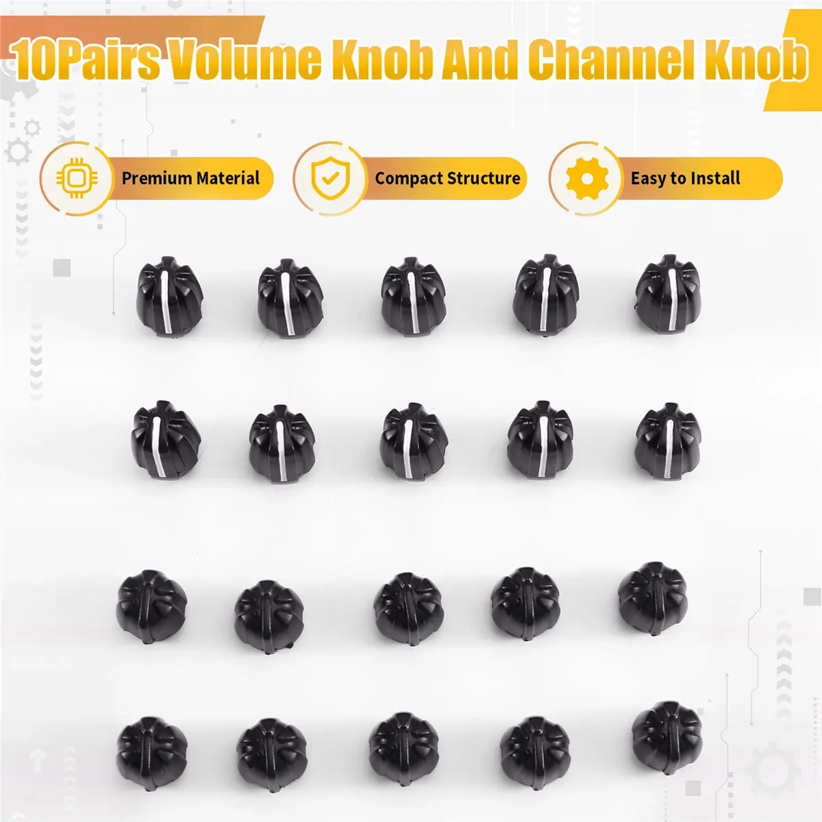 DT85 HOT 10pairs Volume Knob and Channel Knob for NX-340 NX-240 NX340 NX240