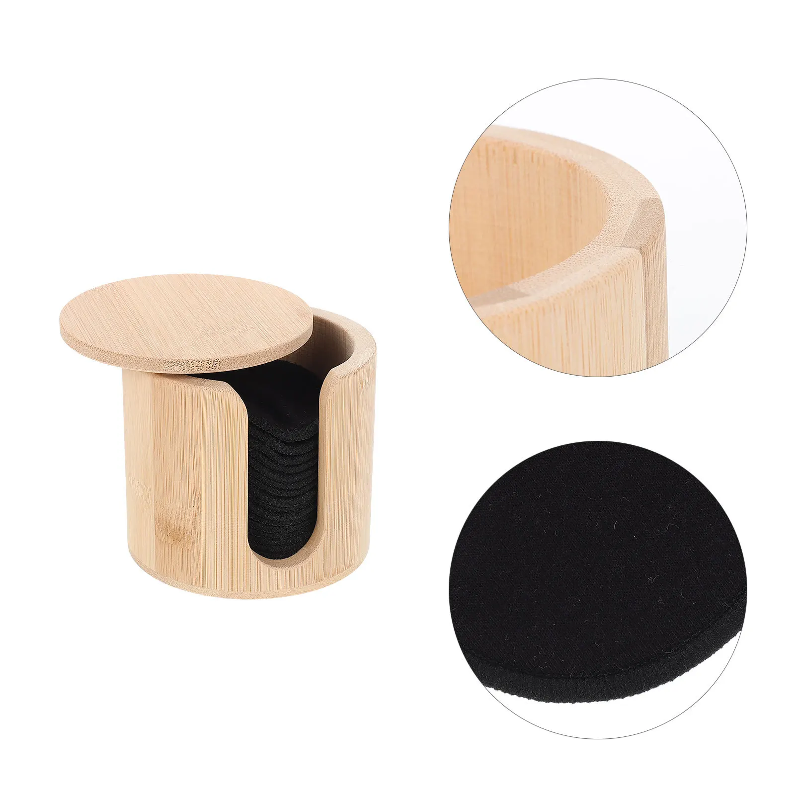 16Pcs Bamboo Fiber Facial Pads Makeup Remover Soft Reusable Washable Face Cleaning Tools Deep Cleaning Pads for Women