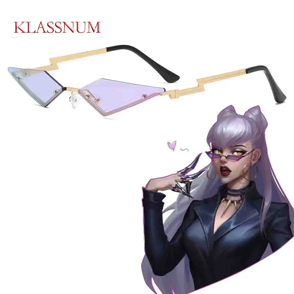 

Cosplay Game LOL KDA The Baddest Evelynn CyberpunkS Rock Glasses Sunglasses Cosplay Costume Accessories Prop Eyewear Halloween