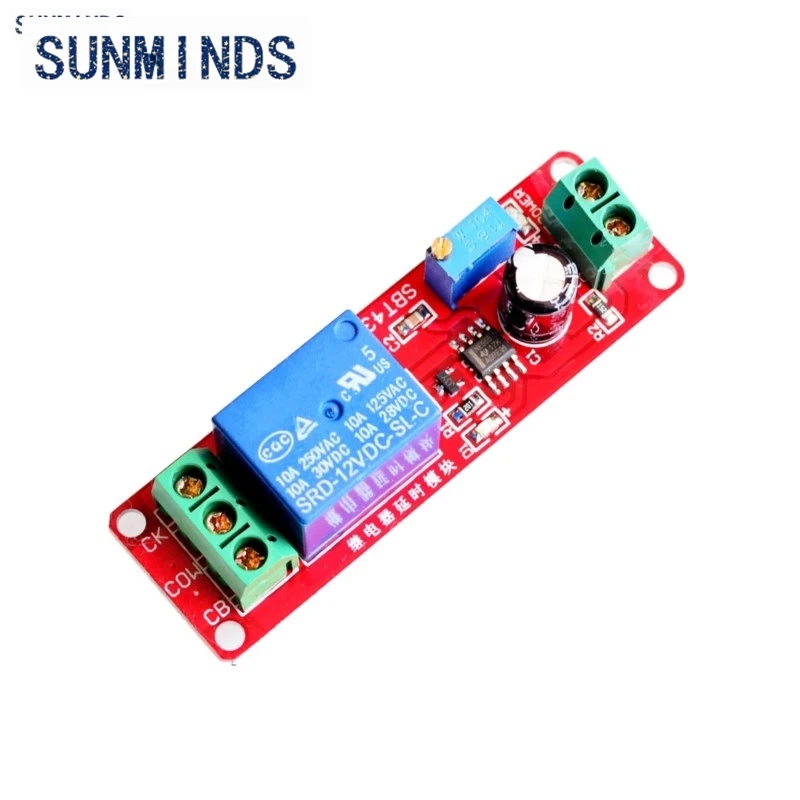 Immagine 3: Scudo relè di ritardo DC 12V Modulo regolabile interruttore timer NE555 0~10S