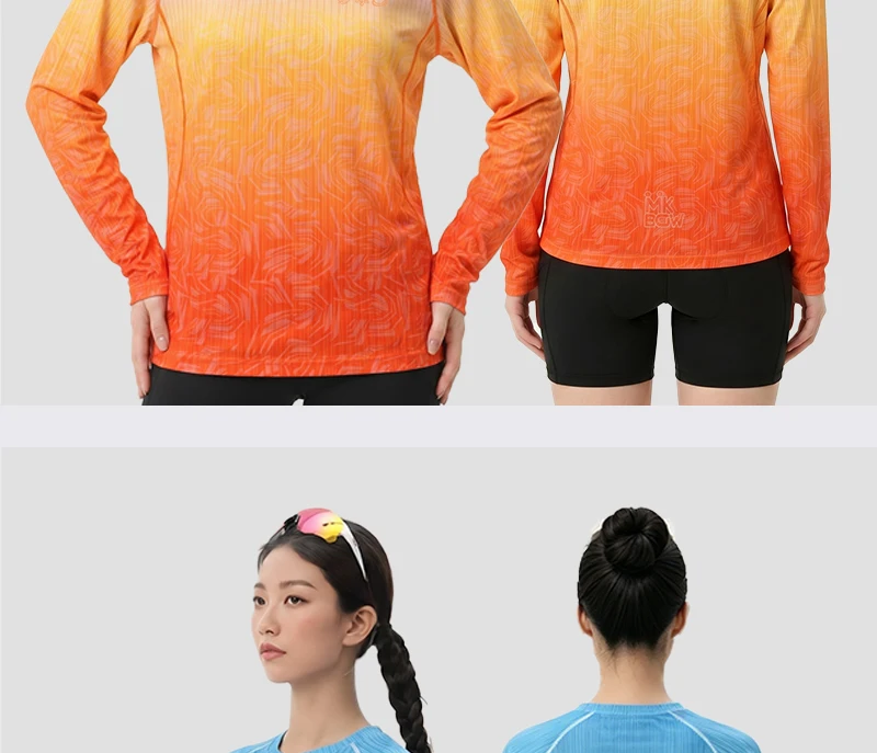 MKEW Damen-Langarm-Mountainbike-Sweatshirt, Sommer-Schnelltrocknendes Downhill-Radtrikot/Laufshirt, T-Shirt für den täglichen Arbeitsweg – Detail 25