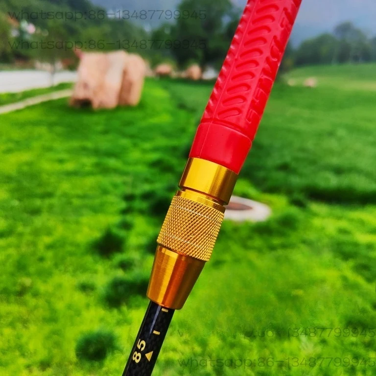 Rubber handle for the elderly Telescopic club Aluminum alloy double head bat view 3