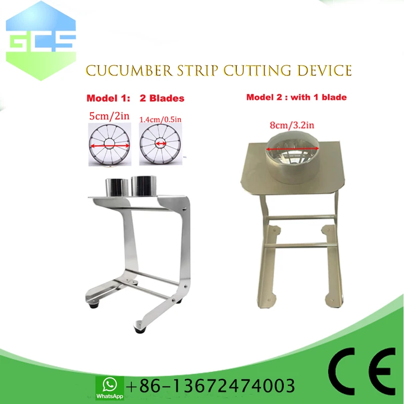 คู่มือเครื่องตัดแถบแตงกวา 304 สแตนเลสเครื่องตัดมะเขือยาวแครอทเครื่องตัดแถบสําหรับร้านซูชิ