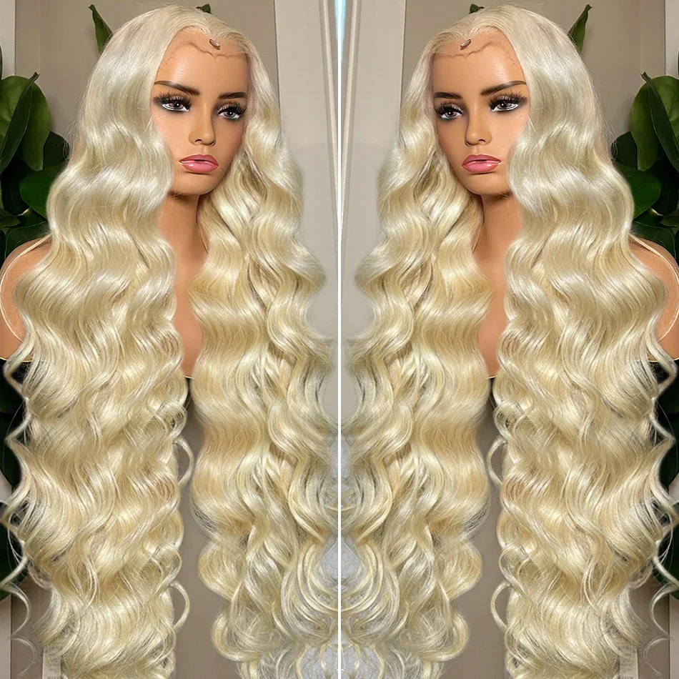 Brazilian 250% 613 Body Wave 13x6 HD Lace Front Wig 30 36 Inch Transparent 13x4 Water Wave Frontal Human Hair Wigs For Women