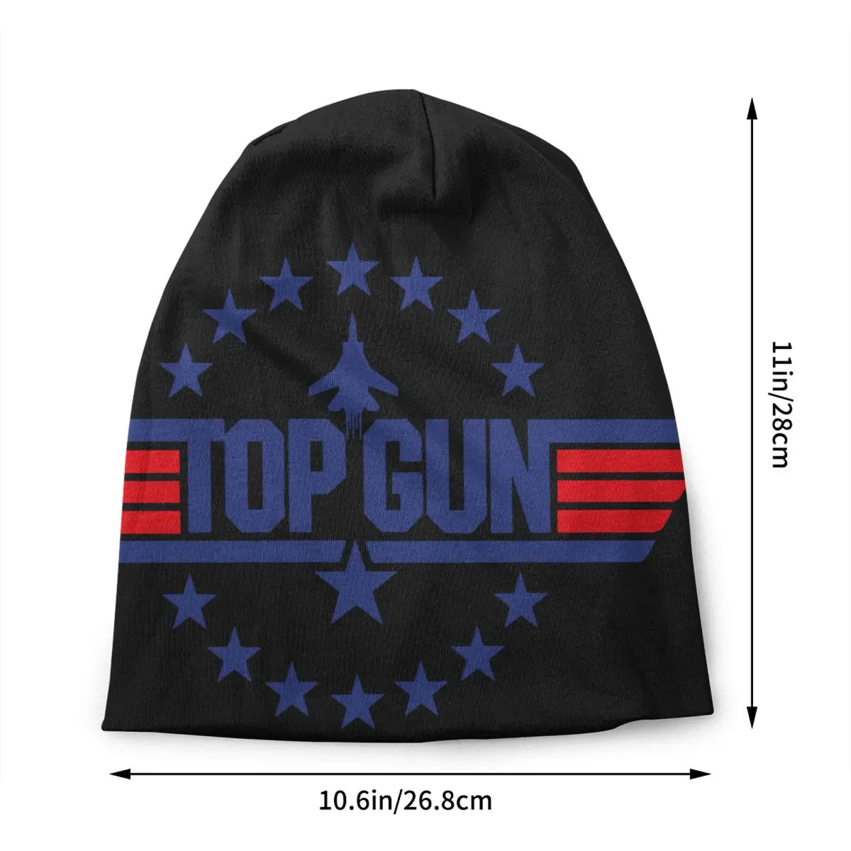 Tom Cruise Maverick Film Top Gun Skullies Beanies Caps Streetwear Winter Warm Men Women Knit Hat Adult Unisex Bonnet Hats