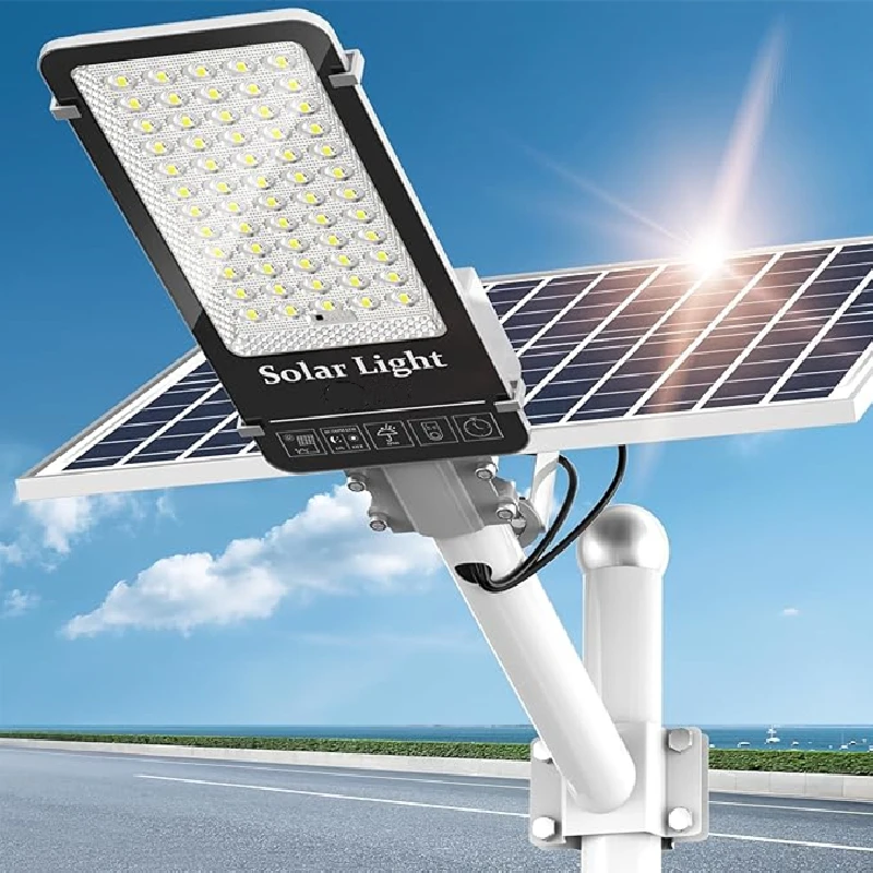 

6500W Solar Street Lights Outdoor Waterproof IP65 Solar Lamp Commercial Dusk to Dawn Solar Parking Lot Light For Yard Driveway