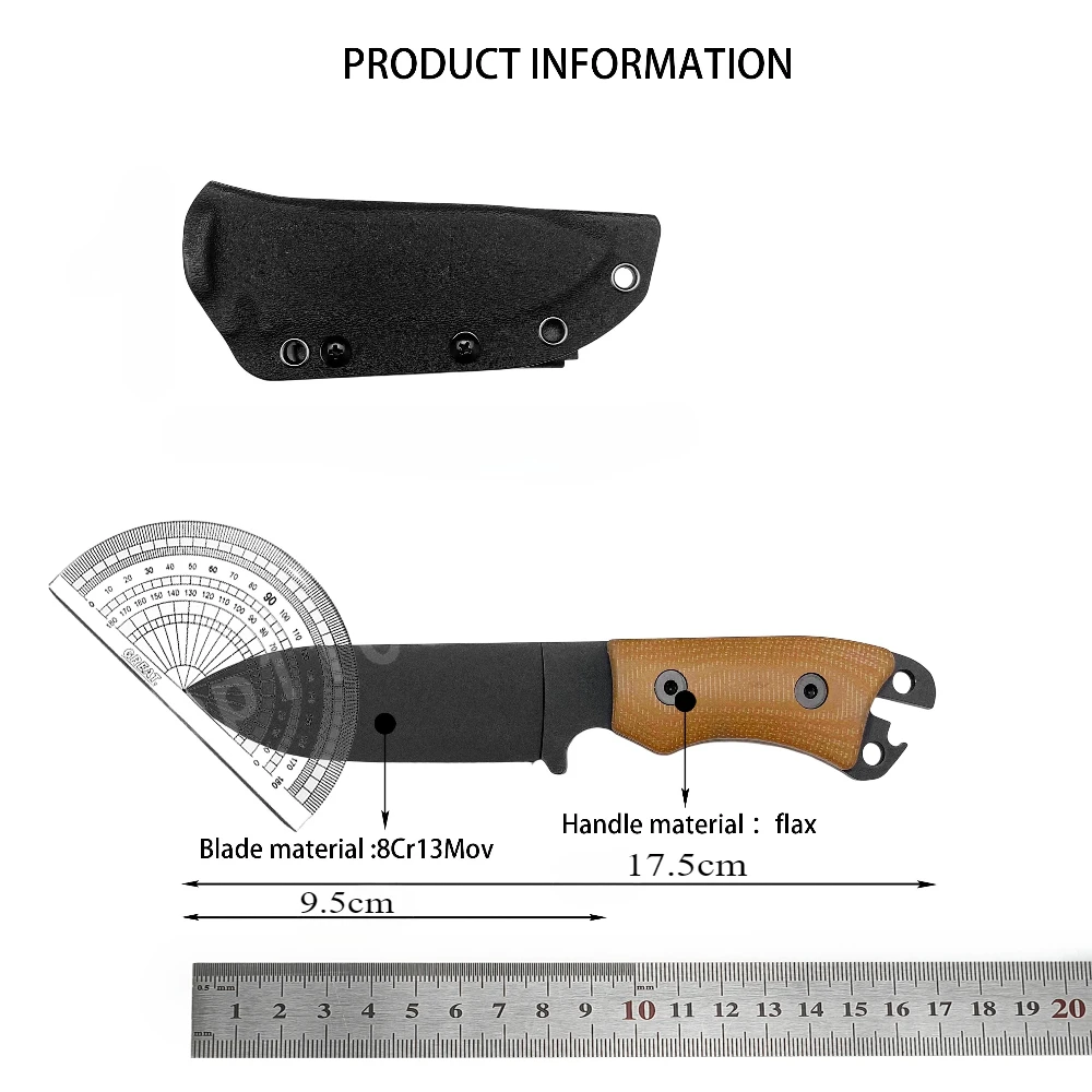 KB BK11 المهنية سكينة تكتيكية-8Cr13Mov شفرة الكتان مقبض التخييم في الهواء الطلق التكتيكية الدفاع عن النفس سكين صيد الرجال هدية