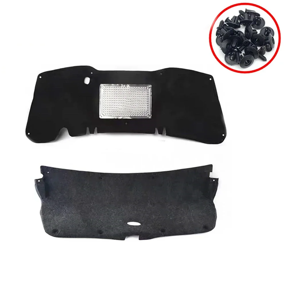 Front Hood Engine Sound Insulation Cotton Pad For Honda Civic FD 2006 - 2011 Soundproof Sound & Heat Cotton Insulation Mat