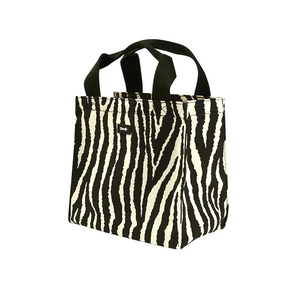 Bolsa quadrada de pano com botão magnético para mulheres, mini sacola de alta capacidade, embalagem de pano, casual, dacron francês, nova moda