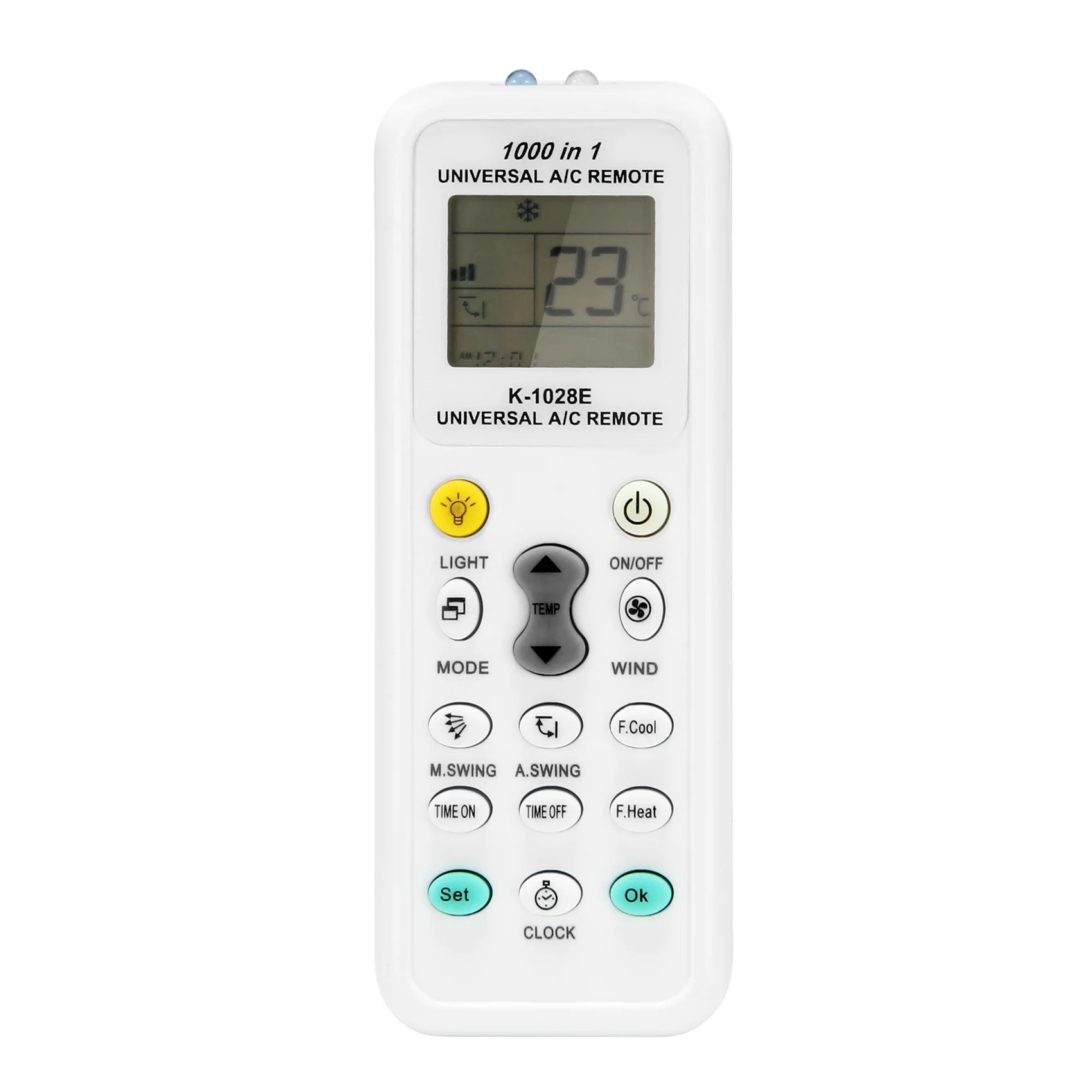 Mando A distancia Universal 1000 en 1 LCD, K-1028E de bajo consumo de energía, aire acondicionado A/C