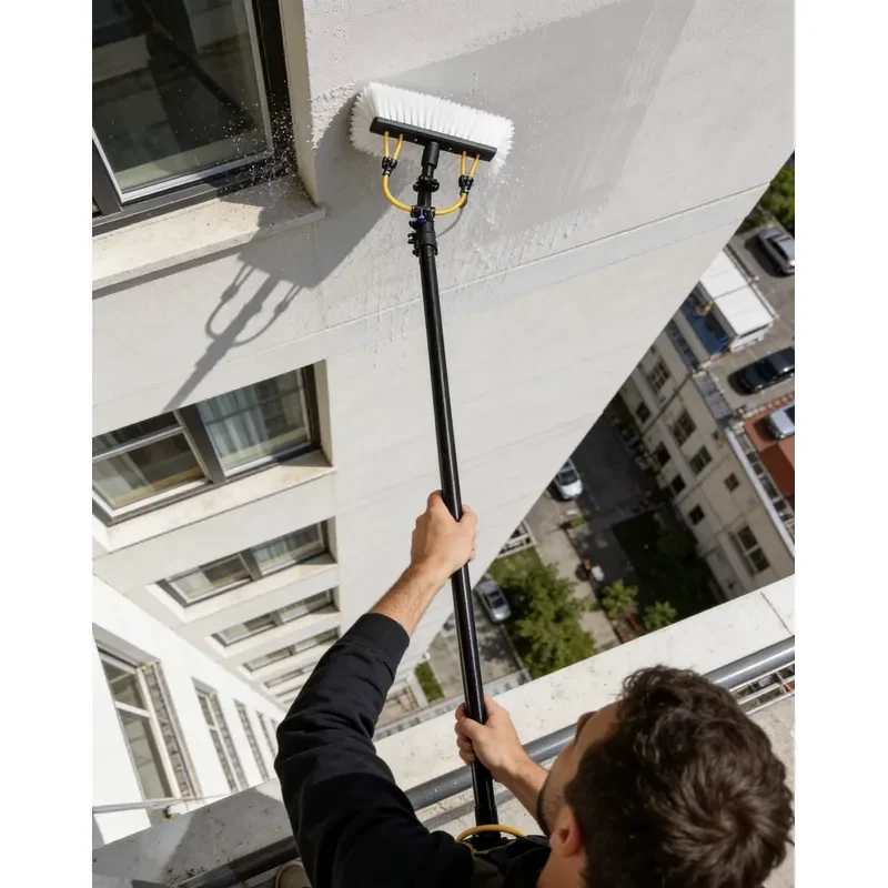 ASEK Long Extension Extendable Washing Telescoping Tubes with Cleaning Brush Adapters Sets