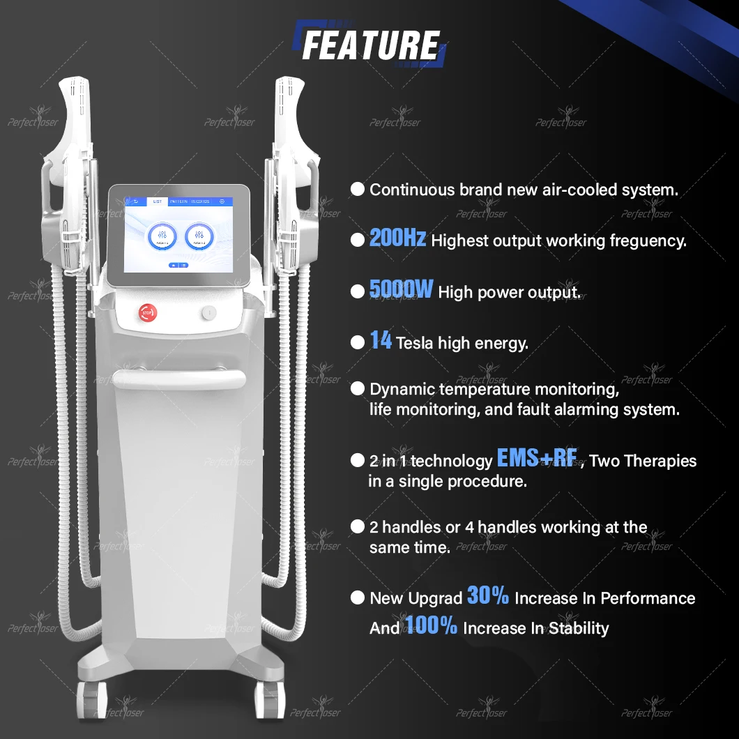 14 tesla ems músculo estimular máquina perda de peso hiemt corpo emagrecimento elétrico esculpir bunda construção 5000w dispositivo uso do salão de beleza