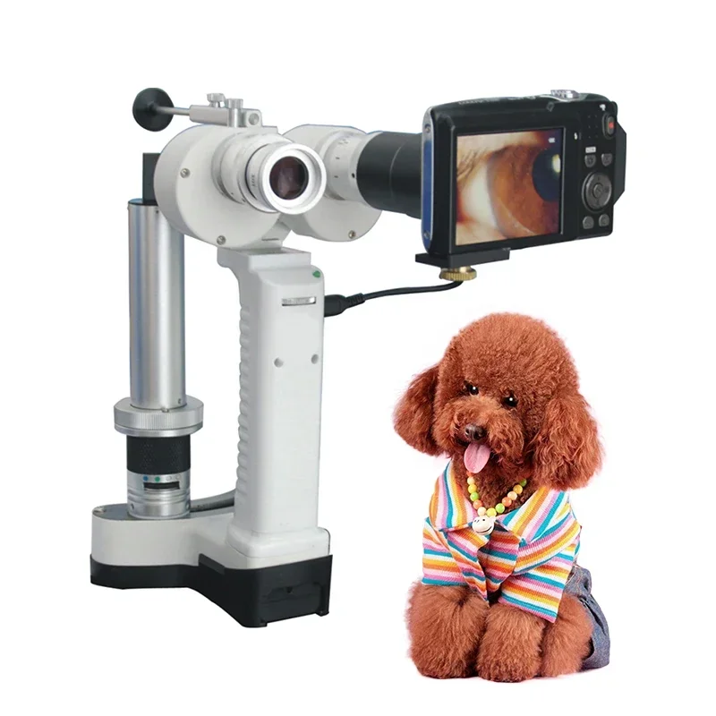 China Vet Digital Ophthalmic Equipment Optical Microscope Biomicroscope Price Handheld Veterinary Human Portable Slit Lamp