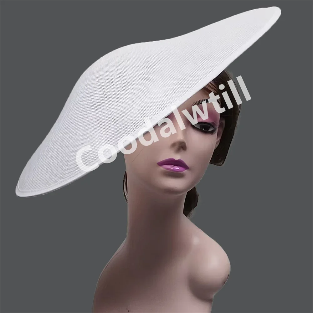 40*33CM Big Fascinator Base For Women Wedding Fascinator Hat DIY Hair Accessories Royal Ascot Millinery Cap Church Race Chapeau