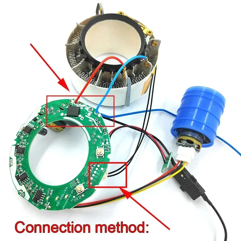 AC220V Three-phase Brushless DC High Speed BLDC Motor 3 Stage Driver 110000 RPM Electric Engine for Dyson Hair Drier Air Duct