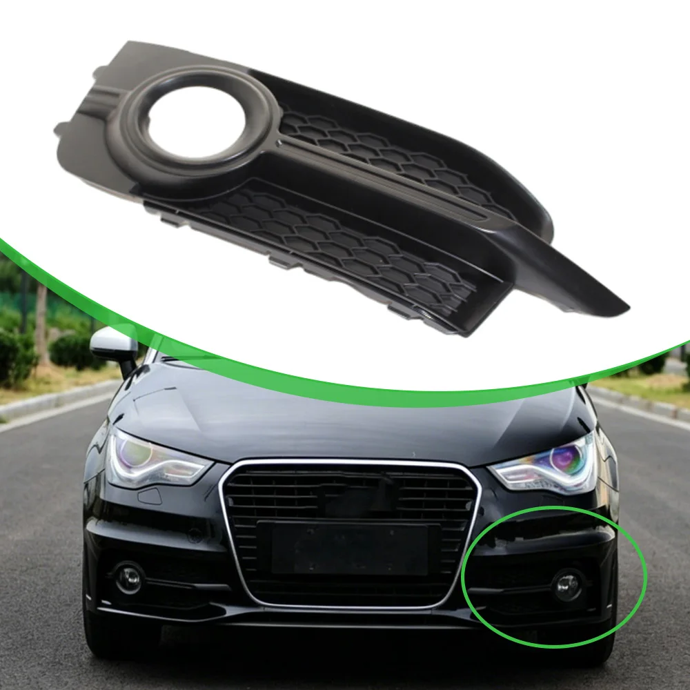 For Audi A1 8X S-Line 2010-2014 Front Bumper Fog Light Grill Honeycomb Assembly 8X0807681B, 8X0807682B Fog Lamp Grille