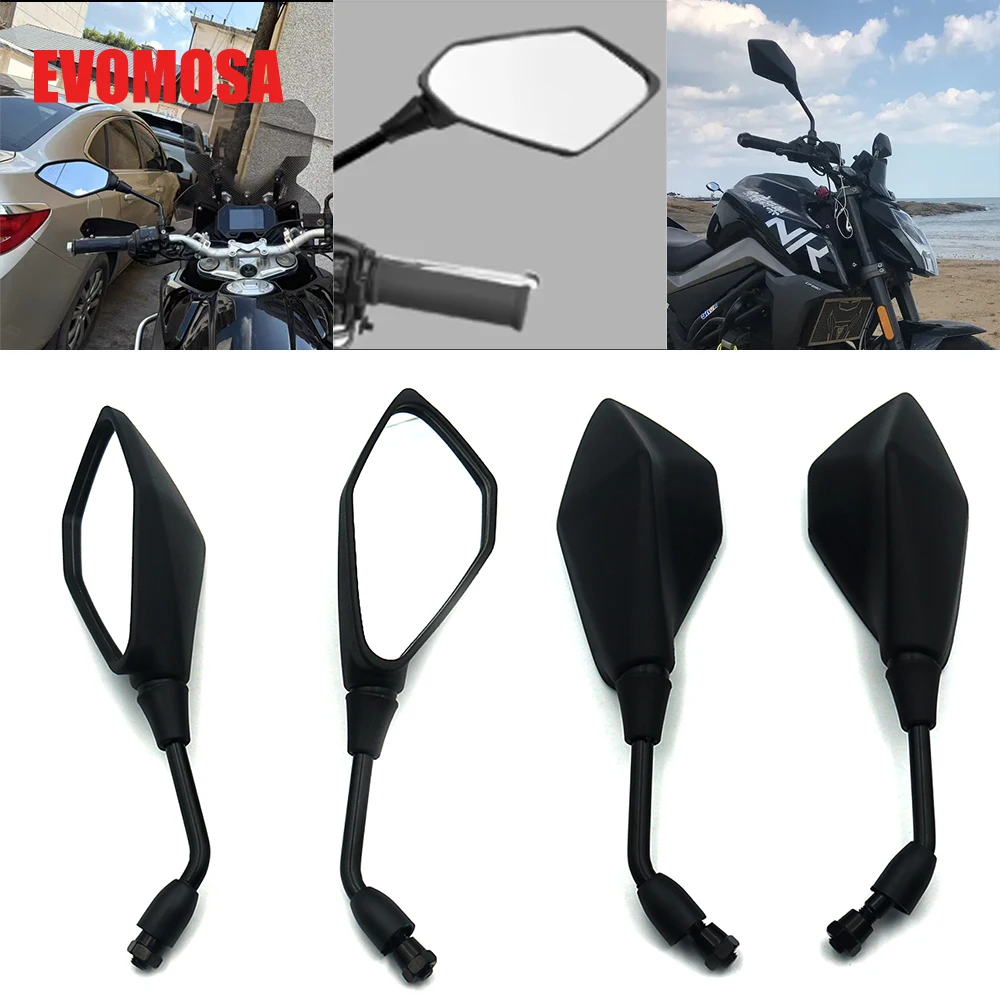 

10mm Rearview Mirrors For Kawasaki KLX125 KLX150 KLX250 KLX150L KLX300 KLX300SM KLR650 Z1000 Z750 ER6N Z900 Z800 Z650 Z300 Z250S