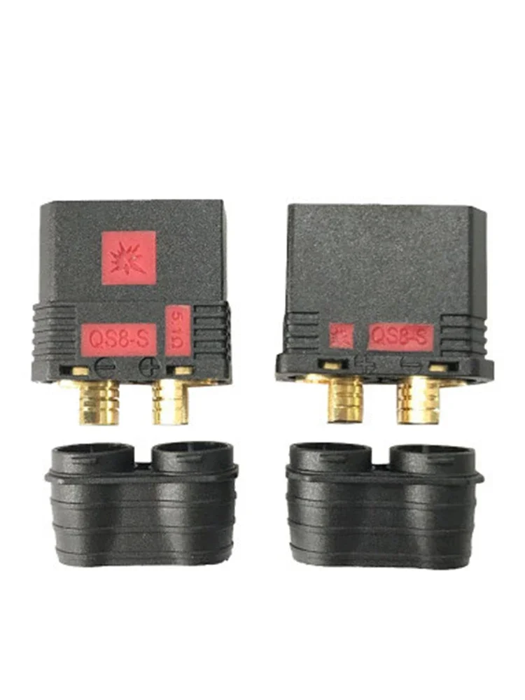 3 paar SoloGood QS8 stekkers, hoge stroom, anti-vonk, zwarte connector, mannelijk en vrouwelijk, voor FPV drone, RC auto, batterijlader. - afbeelding 2