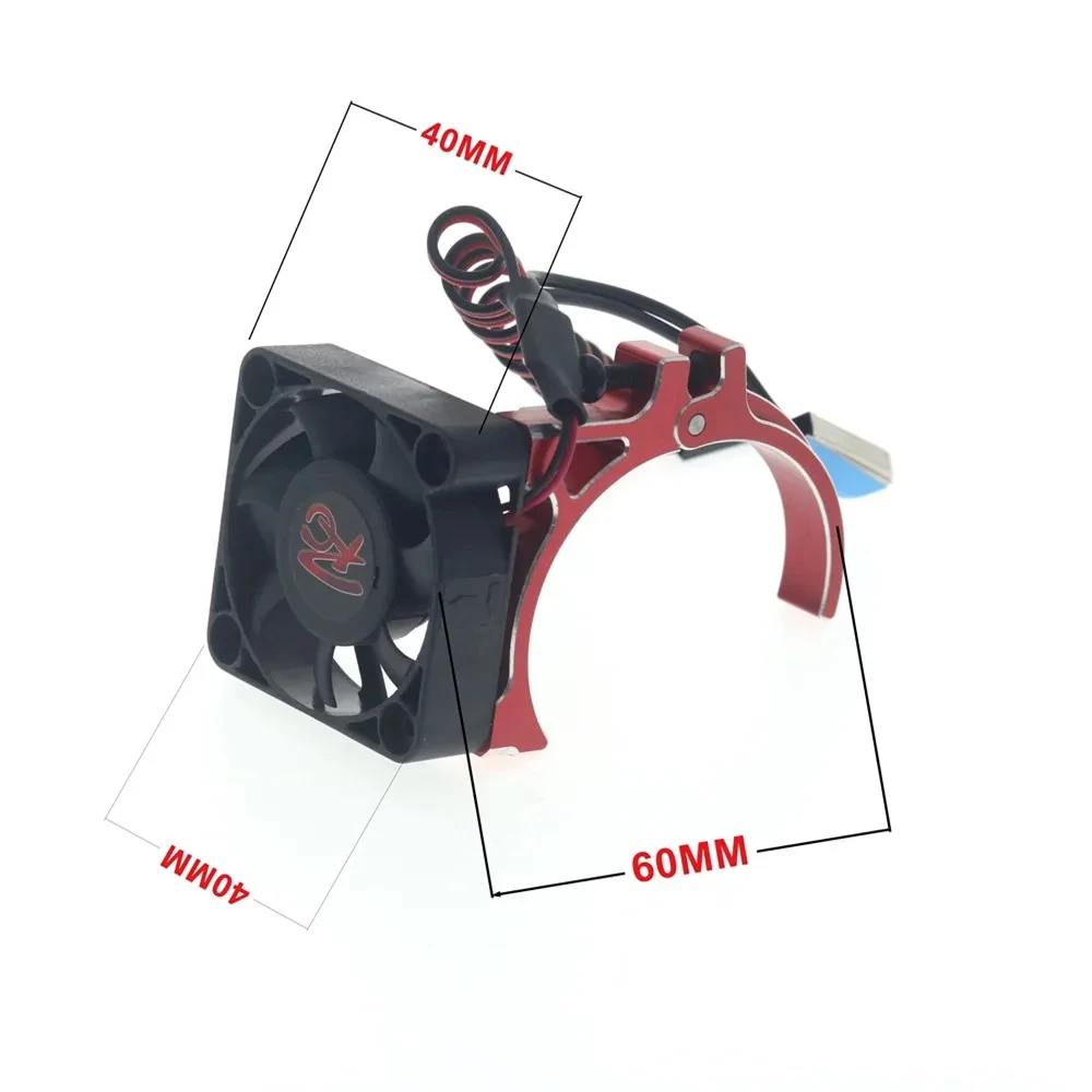 RC Car 42mm Motor Temperature Control Cooling Fan With The Sensor for TRX4 SCX10 D90 SUMMIT E-REVO 1/8 1/10 Crawler Car