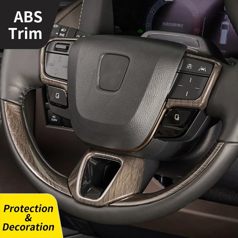 

Для рулевого колеса Toyota Alphard 40, декоративные нашивки с деревянным зерном Якусуги, аксессуары для модификации интерьера Wilfa