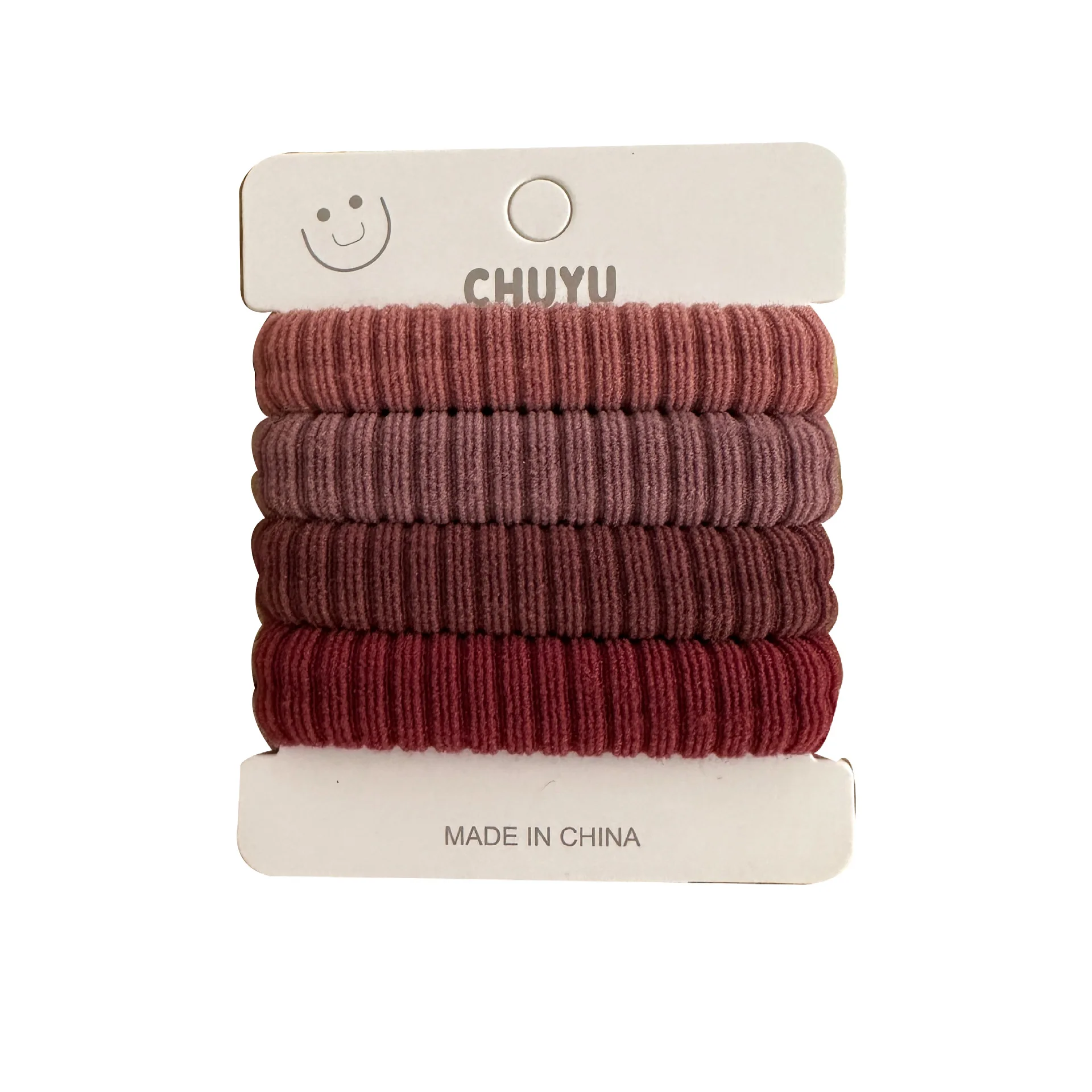 Japanese Scrunchie 4PCS Card Thick Terry Hair Ties Colorful Versatile Hair Accessories