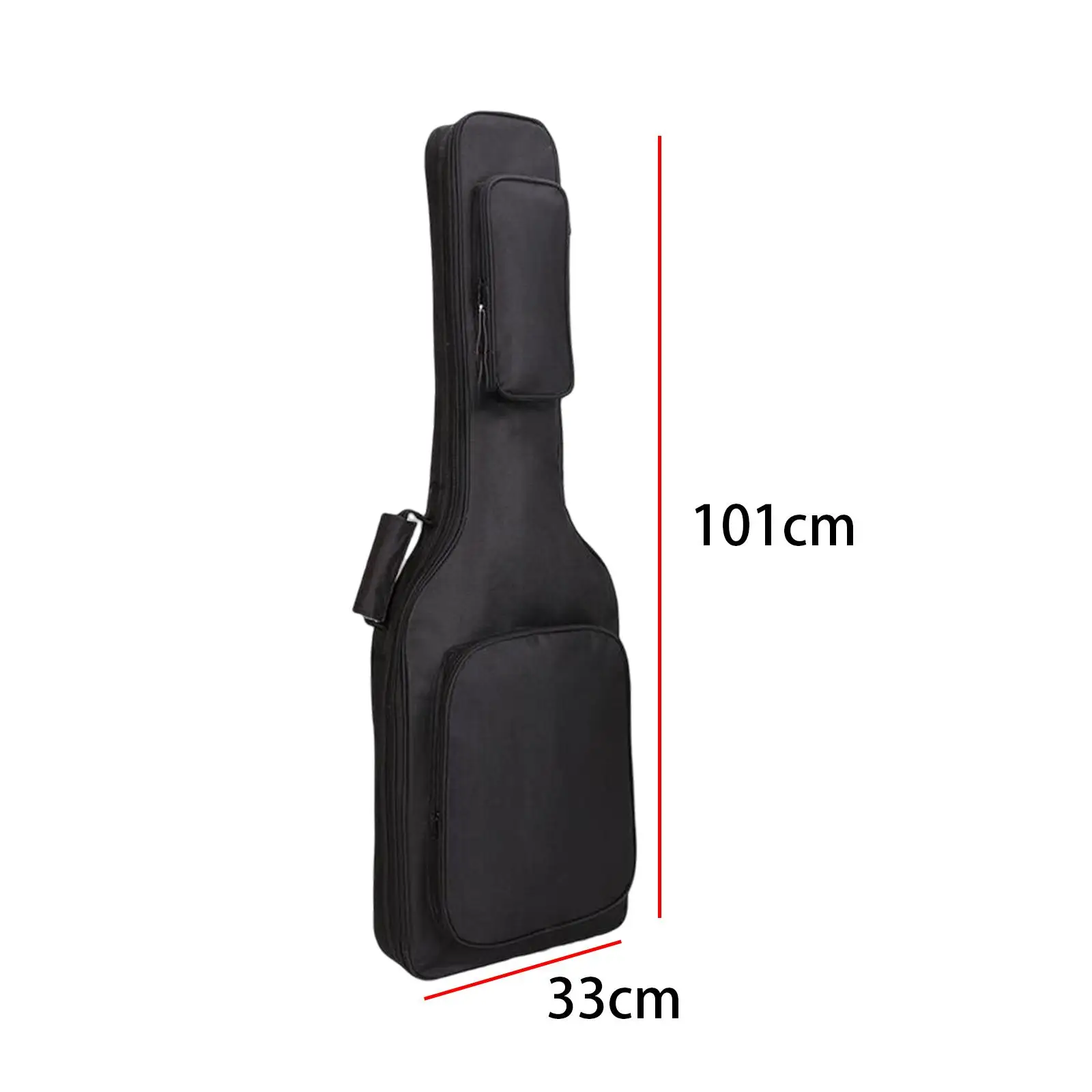 Thick Cotton Electric Guitar Bag Padded Case Dual Adjustable Shoulder Strap Waterproof Oxford Cloth Container for 41 Inch Bass