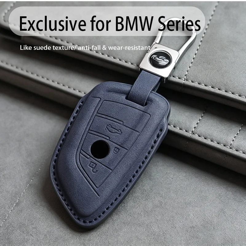 Car Key Case Fob Cover for BMW 1 3 5 7 Series X1 X3 G01 X4 G02 X5 F15 F16 M3 M4 F30 F31 F32 F34 F20 F21 F07 F10 G30 Leather