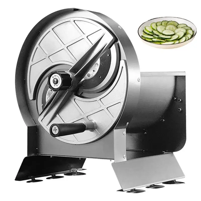 Manual Slicer Stainless Steel Commercial Slicing Machine for Potatoes Adjustable Manual Potatoes and Lemons Slicing Tool